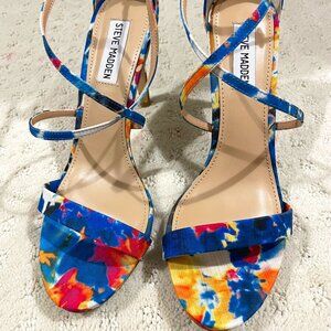 Steve Madden strappy colorful heels - size 8.5